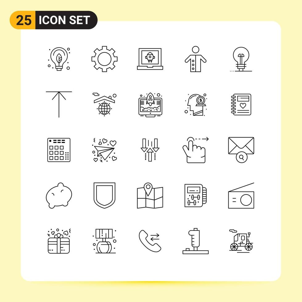 Pictogram Set of 25 Simple Lines of business preacher app people monk Editable Vector Design Elements