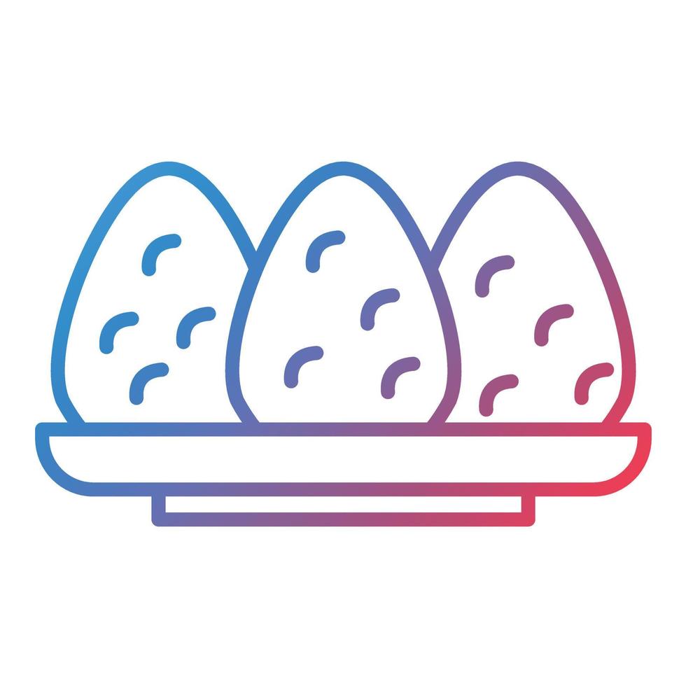 Coxinha Line Gradient Icon vector