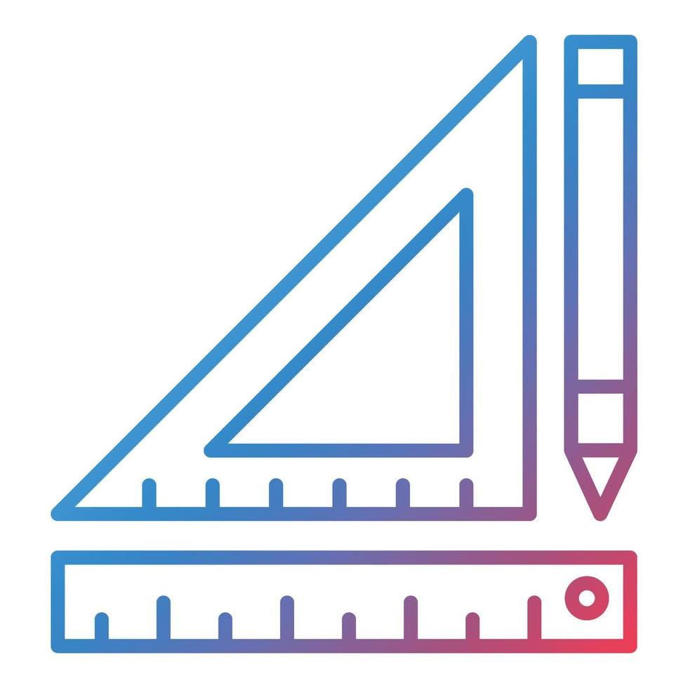 Geometry Line Gradient Icon vector