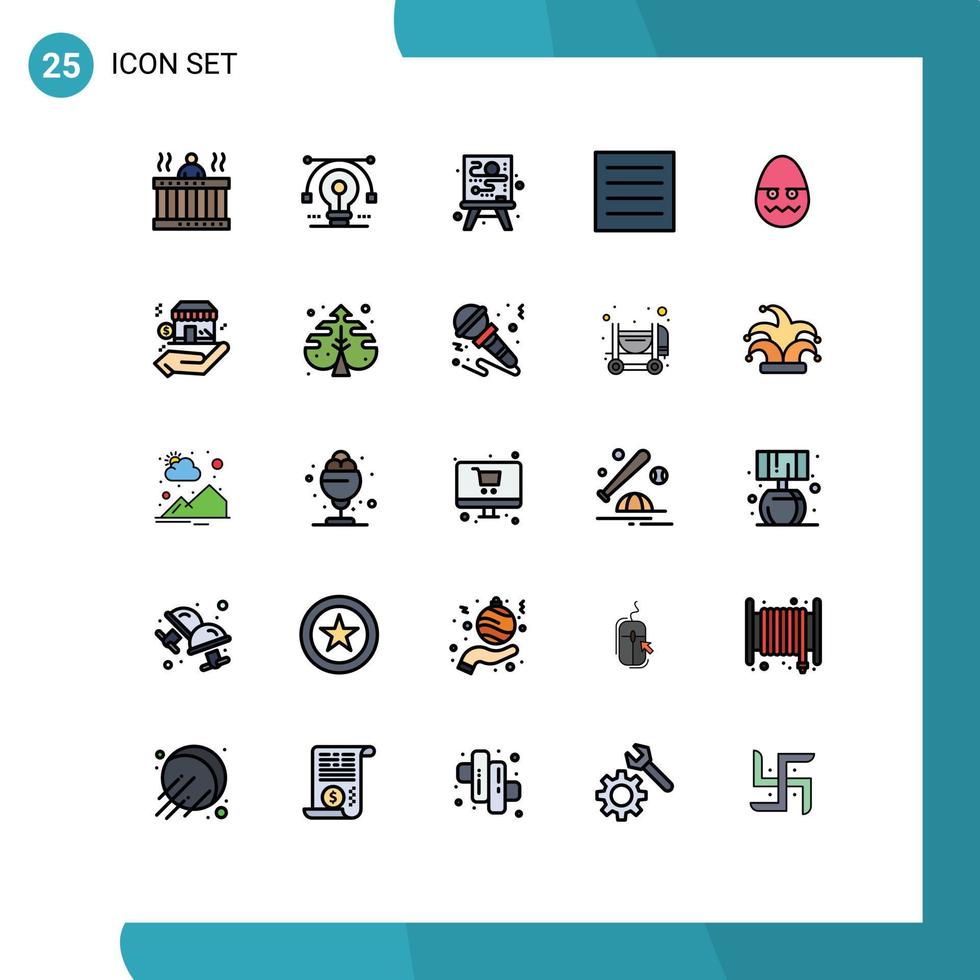 paquete de iconos de vectores de stock de 25 signos y símbolos de línea para la celebración de procesos de ropa de vectores secos elementos de diseño de vectores editables