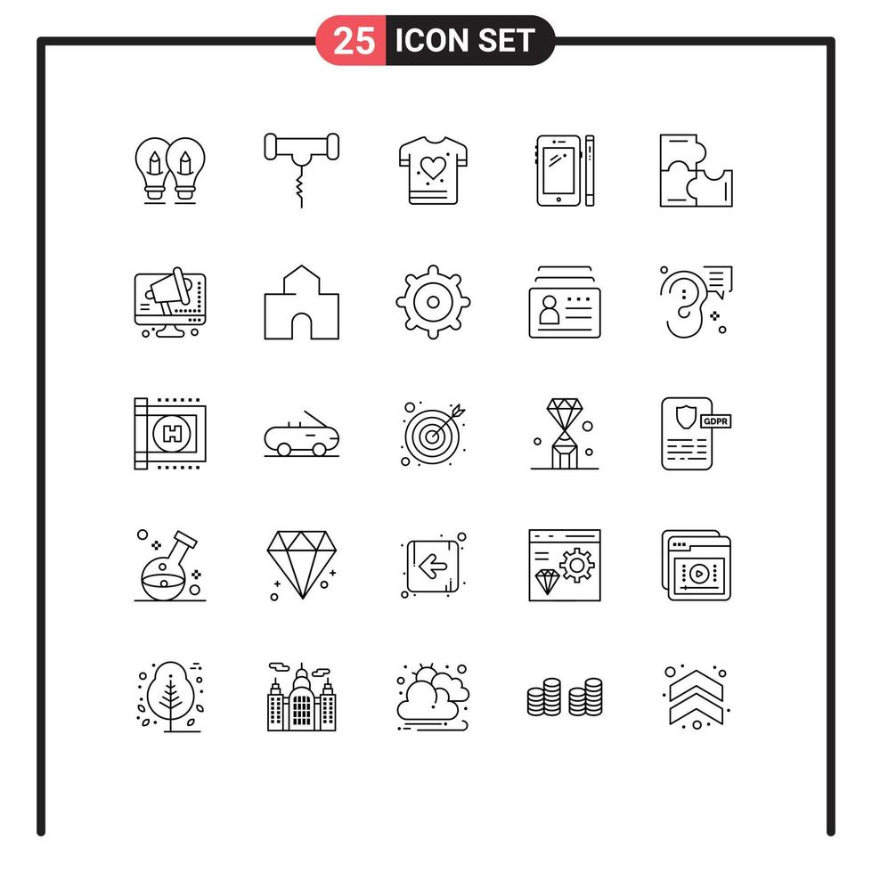 Universal Icon Symbols Group of 25 Modern Lines of education huawei stork mobile phone Editable Vector Design Elements