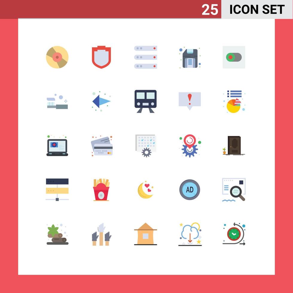 Stock Vector Icon Pack of 25 Line Signs and Symbols for switch hardware files floppy computer Editable Vector Design Elements