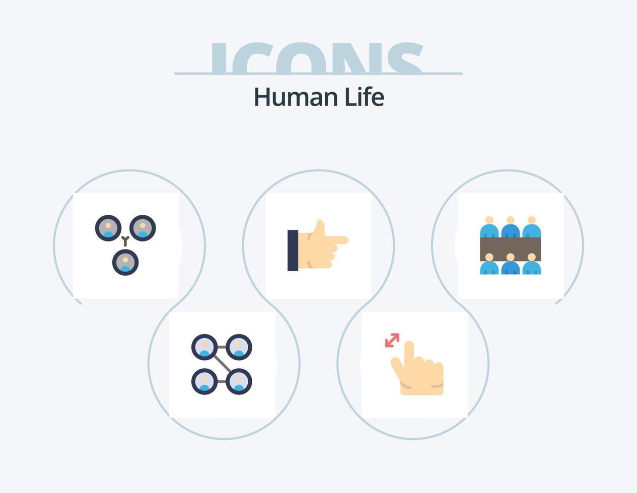 Human Flat Icon Pack 5 Icon Design. . thumbs up. vector