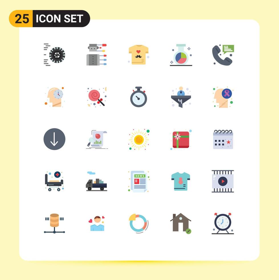 Universal Icon Symbols Group of 25 Modern Flat Colors of call optimization dad media engine Editable Vector Design Elements
