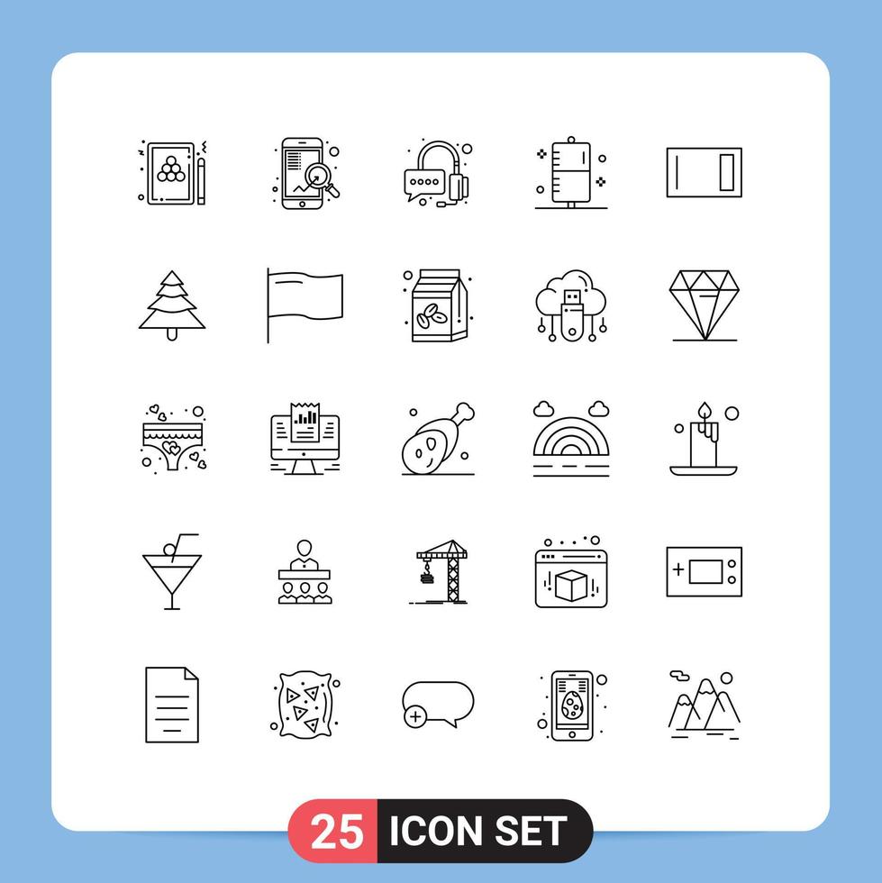 25 Line concept for Websites Mobile and Apps appliances form seo fitness disease Editable Vector Design Elements