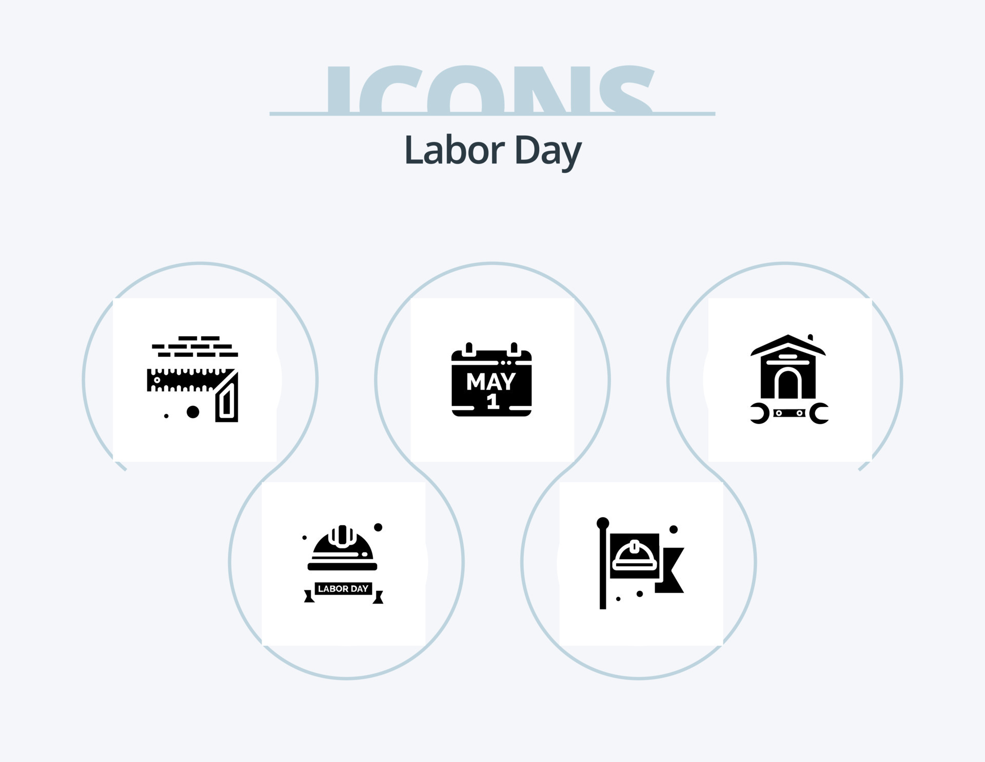 Labor Day Glyph Icon Pack 5 Icon Design Calendar Size Flag Level labor-day-glyph-icon-pack-5-icon-design-calendar-size-flag-level
