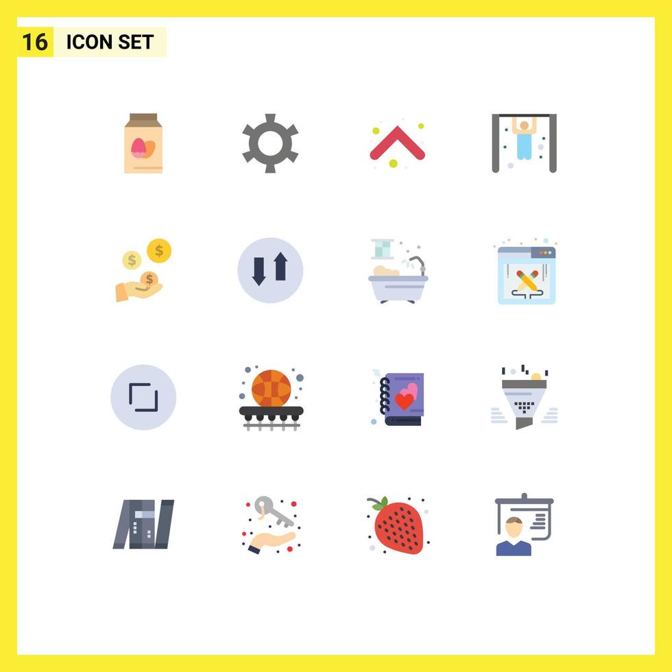 paquete de iconos de vector de stock de 16 signos y símbolos de línea para la competencia de configuración de vacaciones de huevo paquete editable de elementos creativos de diseño de vectores