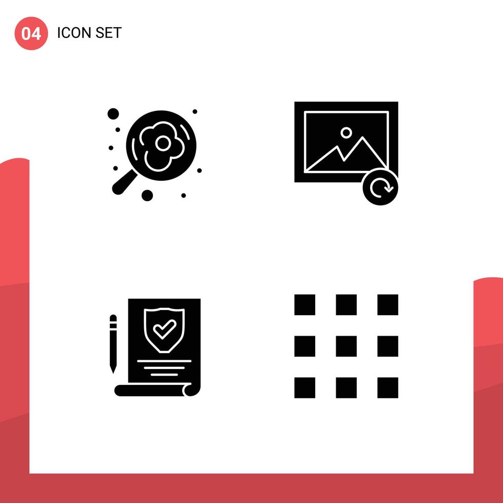 Solid Glyph concept for Websites Mobile and Apps camping policy egg reload thumbnails Editable Vector Design Elements