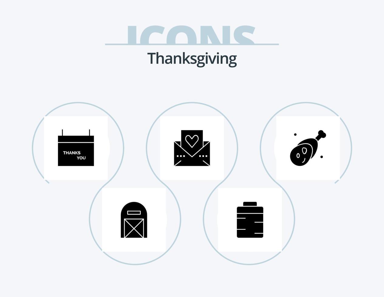 Thanks Giving Glyph Icon Pack 5 Icon Design. thanksgiving. love letter. giving. love. thanksgiving vector