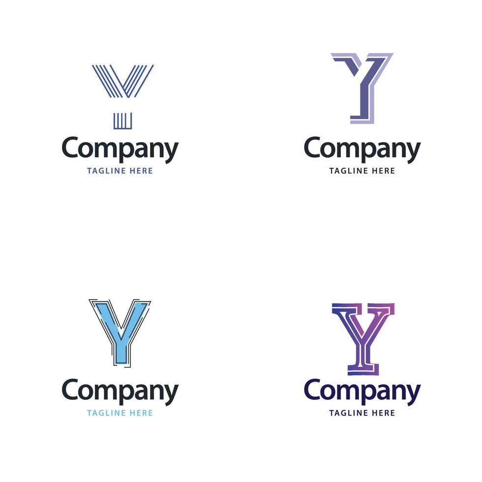 Letter Y Big Logo Pack Design Creative Modern logos design for your business 18687352 Vector Art