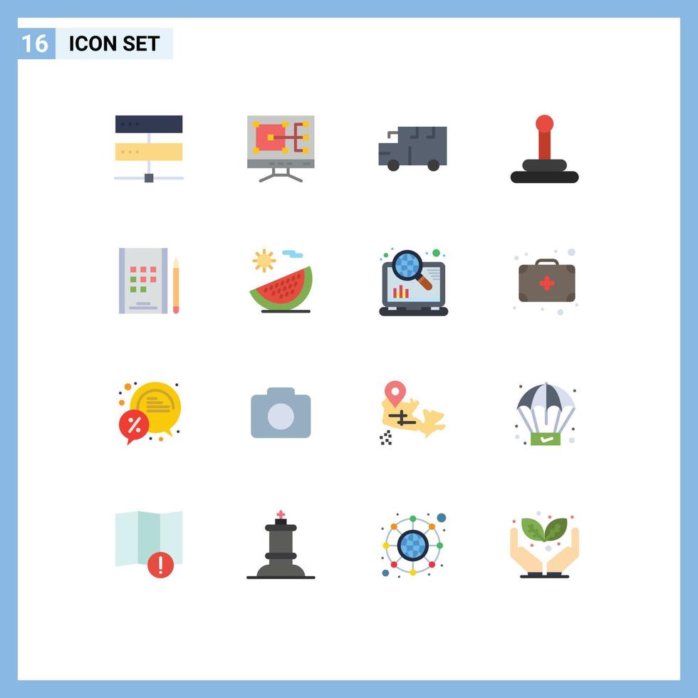 16 Creative Icons Modern Signs and Symbols of connection school hosting construction vehicles Editable Pack of Creative Vector Design Elements