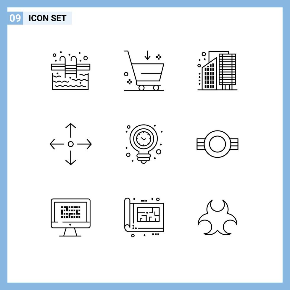 Modern Set of 9 Outlines Pictograph of energy full screen buildings expand  infrastructure Editable Vector Design Elements 18693205 Vector Art at  Vecteezy