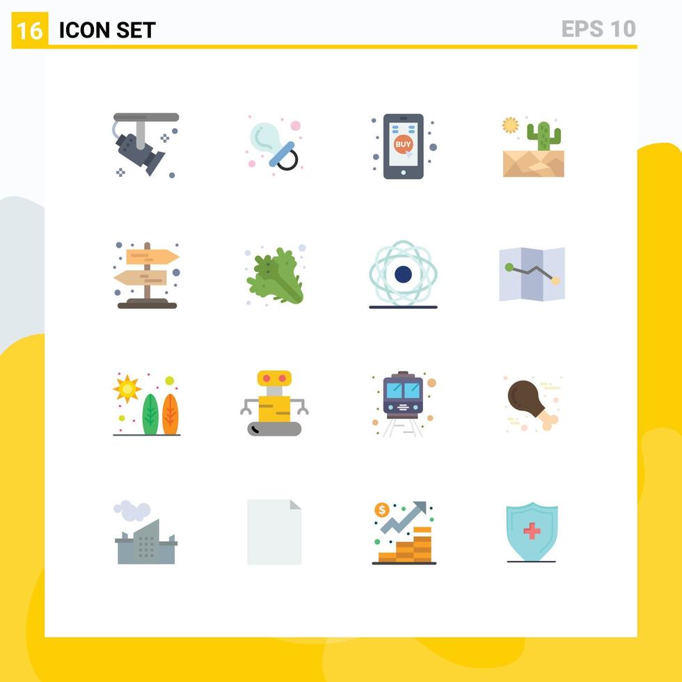 conjunto de 16 iconos de interfaz de usuario modernos signos de símbolos para foco de comercio brillante tienda móvil ficticia paquete editable de elementos de diseño de vectores creativos