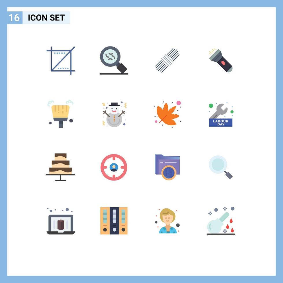 Editable Vector Line Pack of 16 Simple Flat Colors of crop set web virus light Editable Pack of Creative Vector Design Elements