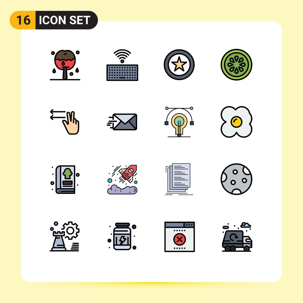 16 Creative Icons Modern Signs and Symbols of email gesture coin fingers gorki Editable Creative Vector Design Elements