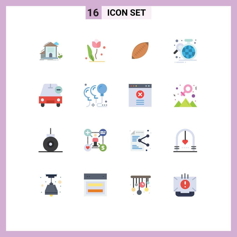 16 Flat Color concept for Websites Mobile and Apps home rose building floral australia Editable Pack of Creative Vector Design Elements