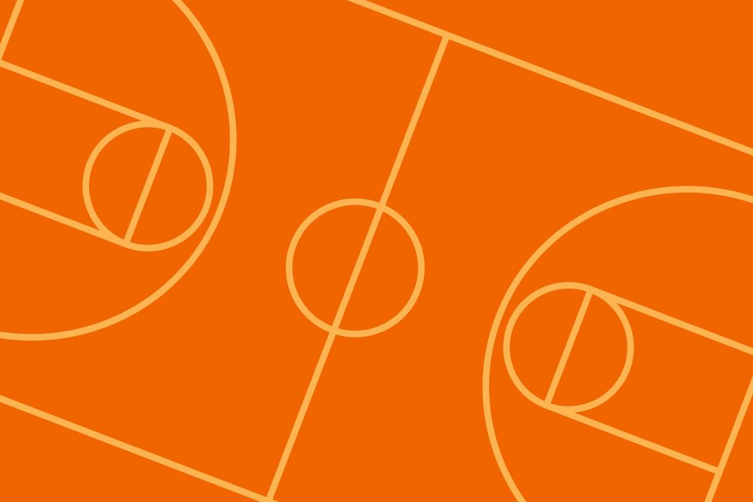 fondo de vector de cancha de baloncesto deportivo sin gente