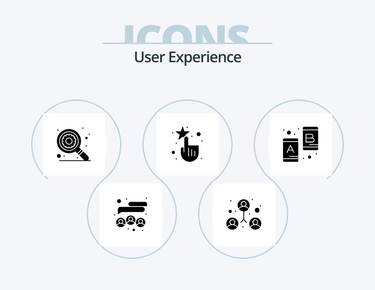 User Experience Glyph Icon Pack 5 Icon Design. user. experience ...