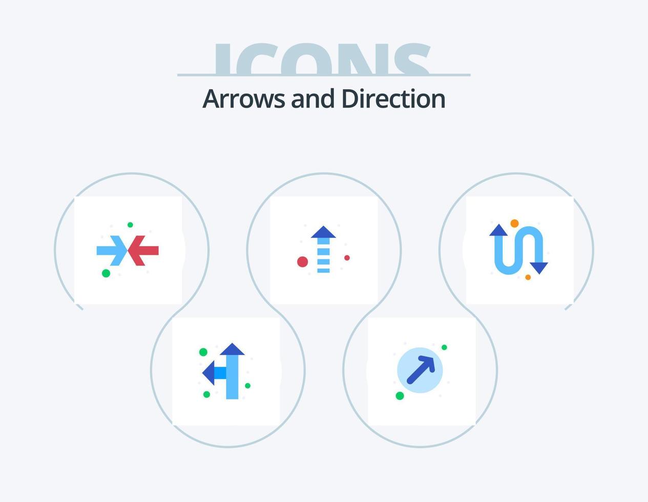 Arrow Flat Icon Pack 5 Icon Design. . watch kit. arrows. repeat. up vector