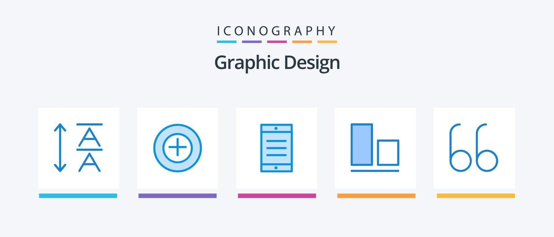 Design Blue 5 Icon Pack Including . align. quotes. Creative Icons Design vector