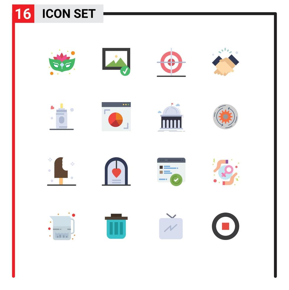 Stock Vector Icon Pack of 16 Line Signs and Symbols for carnival shape image design shake Editable Pack of Creative Vector Design Elements