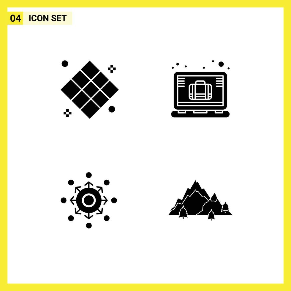 Universal Icon Symbols Group of Modern Solid Glyphs of athletics network play case connect Editable Vector Design Elements