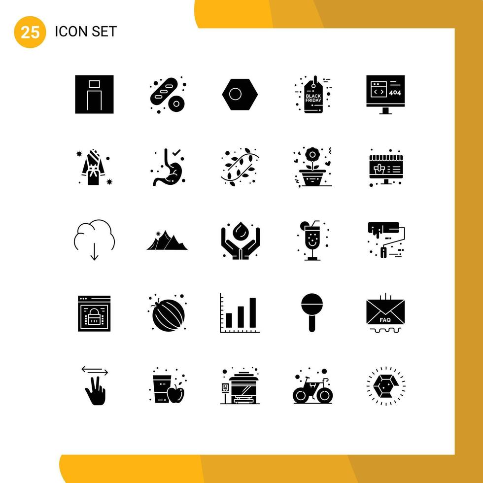25 Solid Glyph concept for Websites Mobile and Apps app sale asian discount flag Editable Vector Design Elements