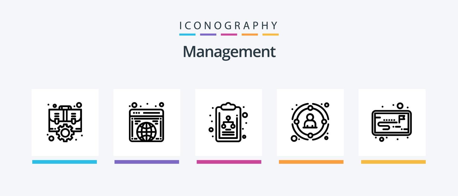 paquete de iconos de la línea de gestión 5 que incluye enlace. enchufar. creativo. trozo. conectar. diseño de iconos creativos vector