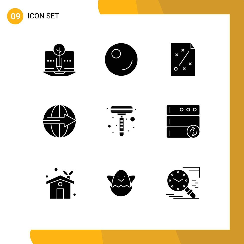 9 Creative Icons Modern Signs and Symbols of shaver service plan logistic delivery Editable Vector Design Elements
