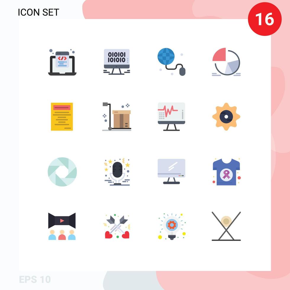 16 Flat Color concept for Websites Mobile and Apps coding education programming development web Editable Pack of Creative Vector Design Elements