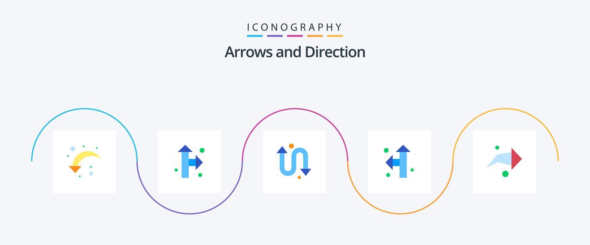 Arrow Flat 5 Icon Pack Including . direction. repeat. right. up left vector