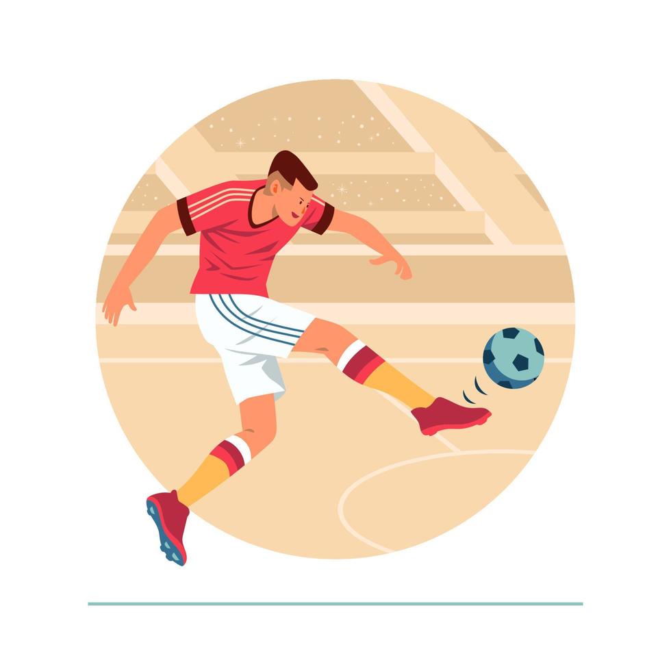 Soccer Player Character Concept vector