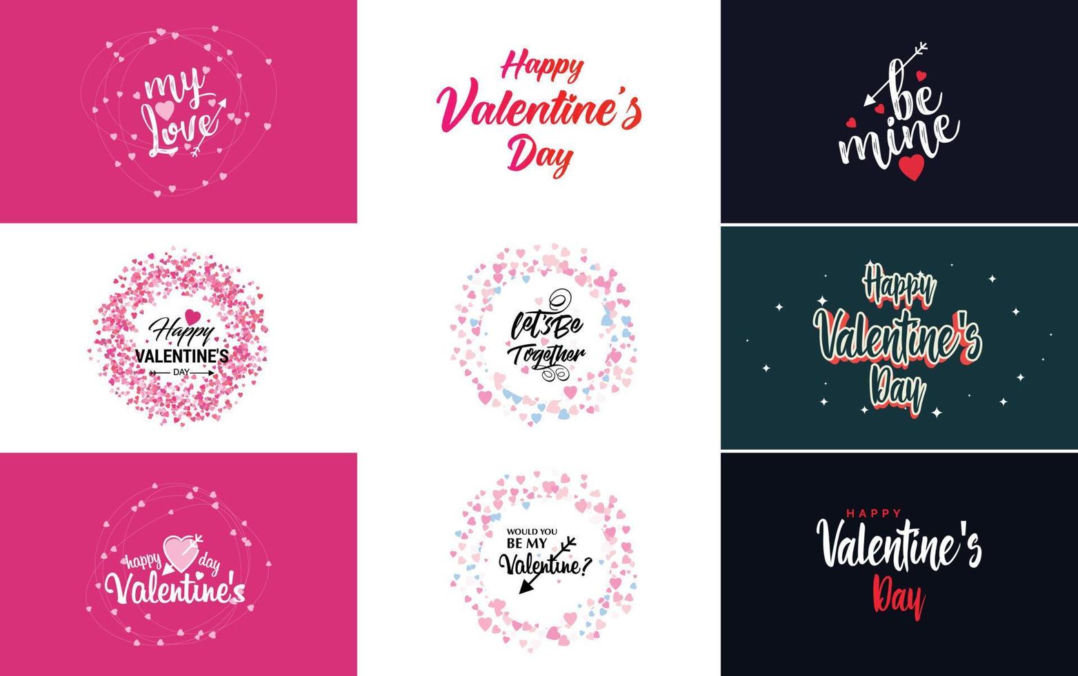 Love word art design with a heart-shaped gradient background vector