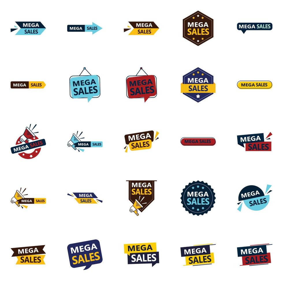 The Mega Sale Vector Collection 25 Dynamic Designs for Your Next Marketing Campaign