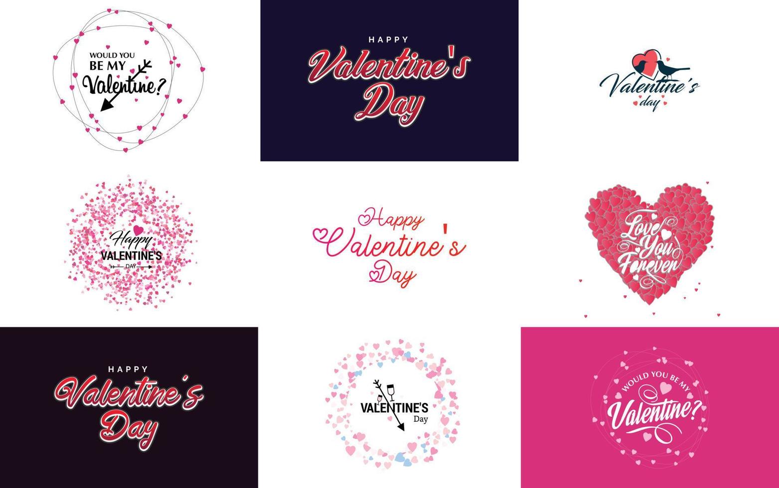 Love word art design with a heart-shaped gradient background vector