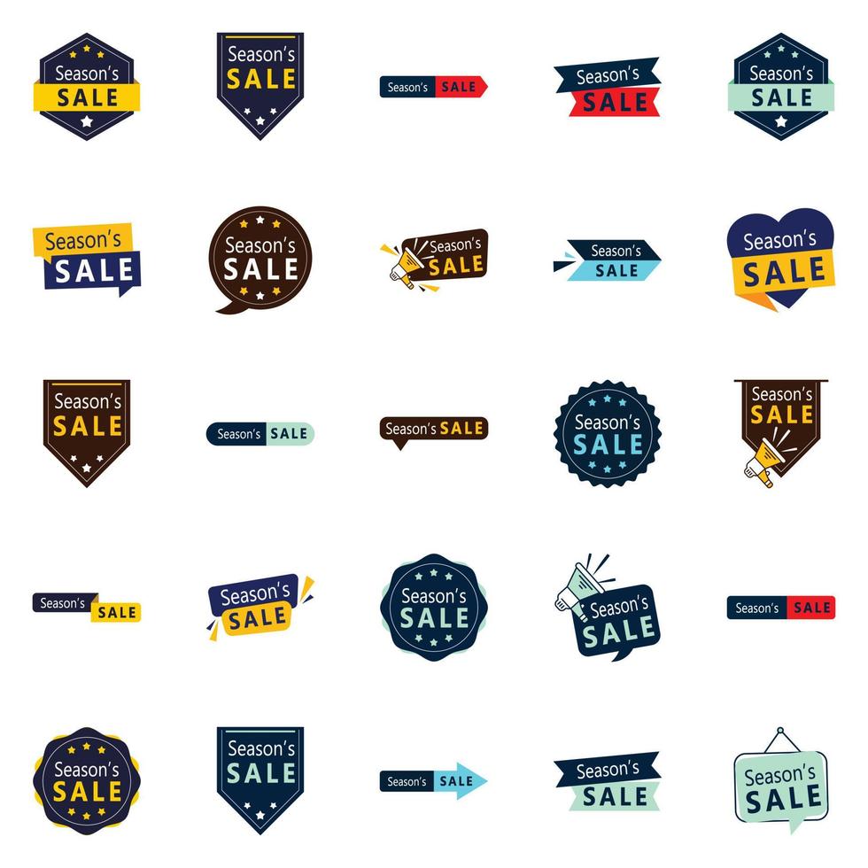 25 High-Performance Season Sale Graphic Elements for Blogs and Newsletters vector