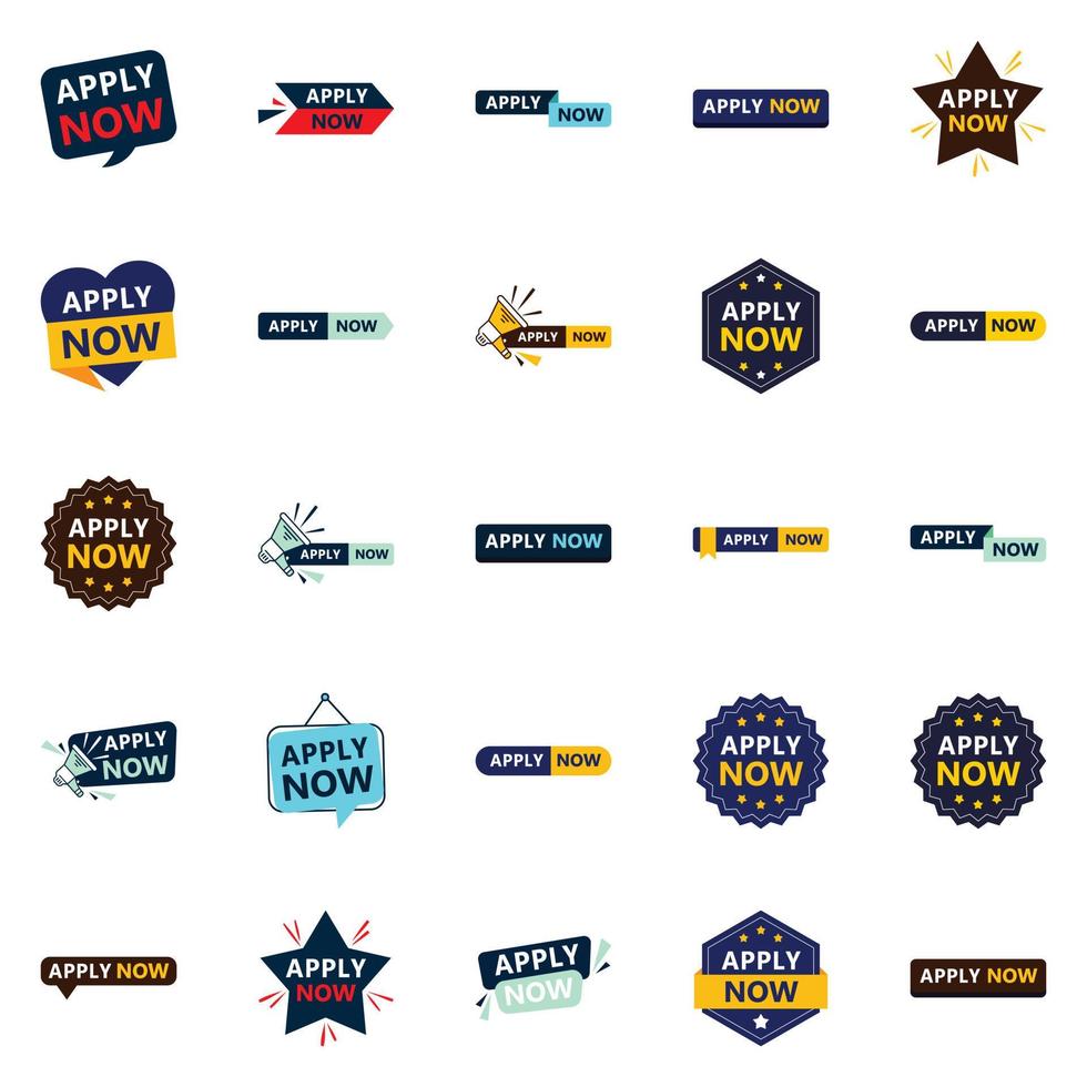 25 Impressive Apply Now Banners to Help You Stand Out vector