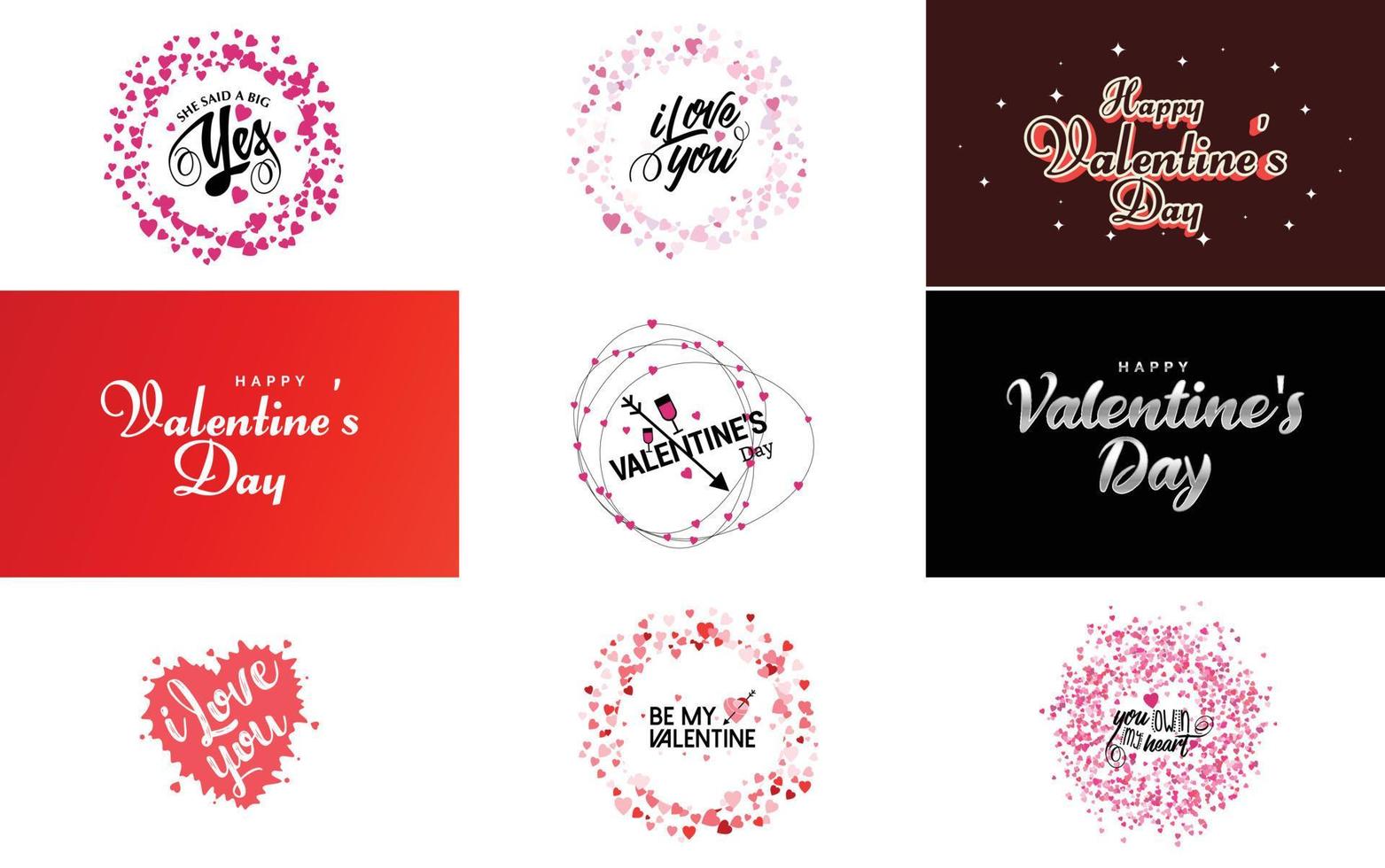 Sé mi letra de San Valentín con un diseño de corazón. adecuado para usar en tarjetas e invitaciones del día de san valentín vector