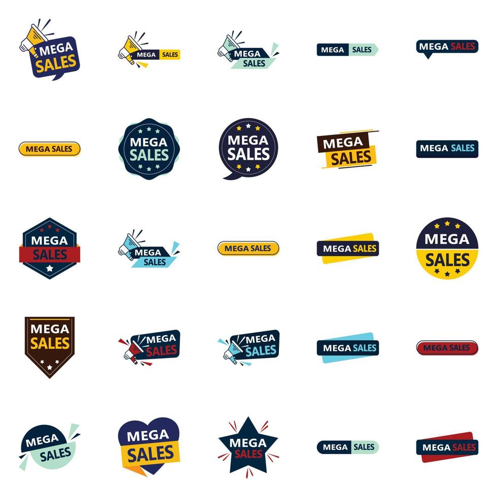 Mega Sale 25 High Impact Vector Banners to Take Your Sales to the Next Level