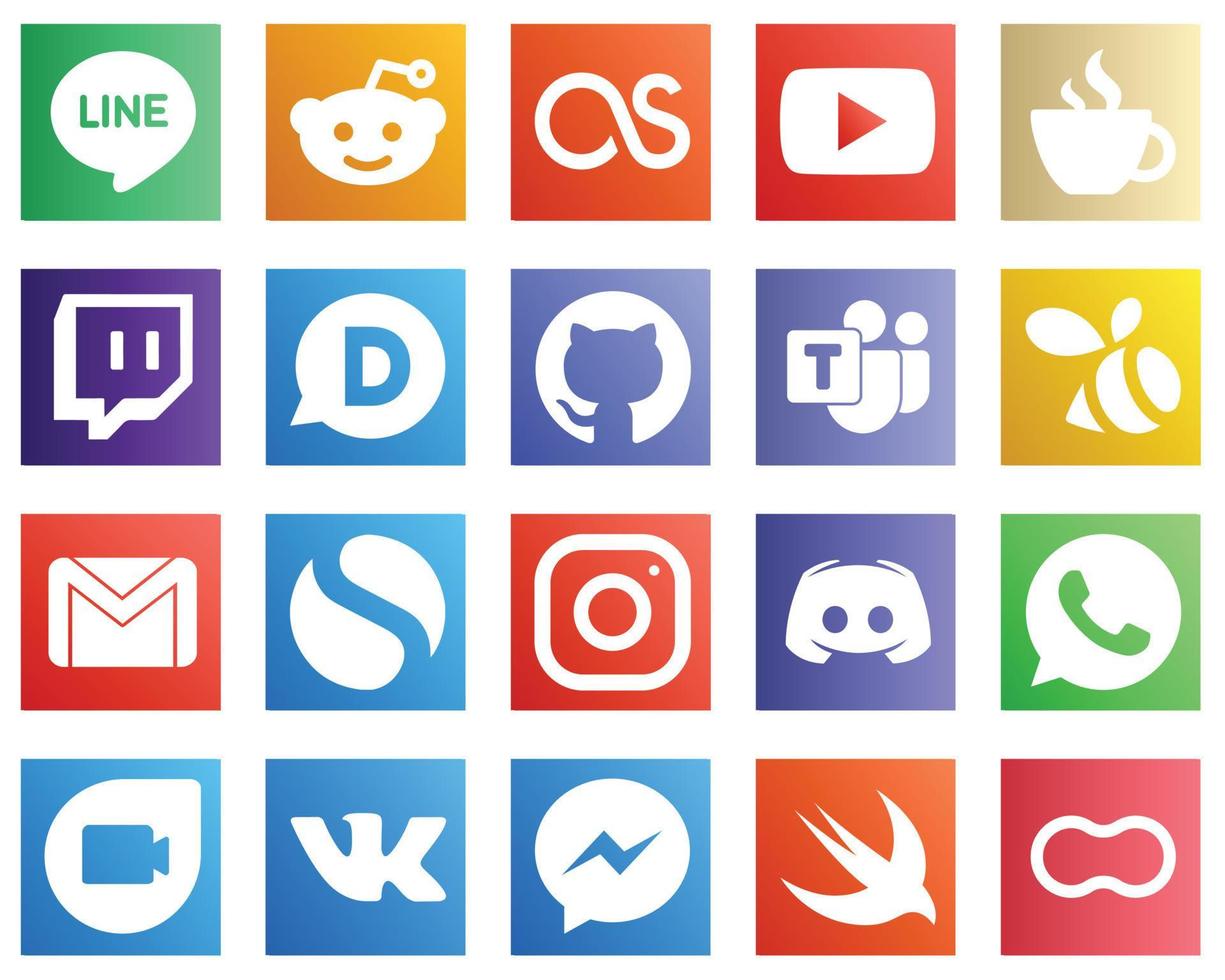 Complete Social Media Icon Pack 20 icons such as simple. email. twitch and gmail icons. High resolution and fully customizable vector