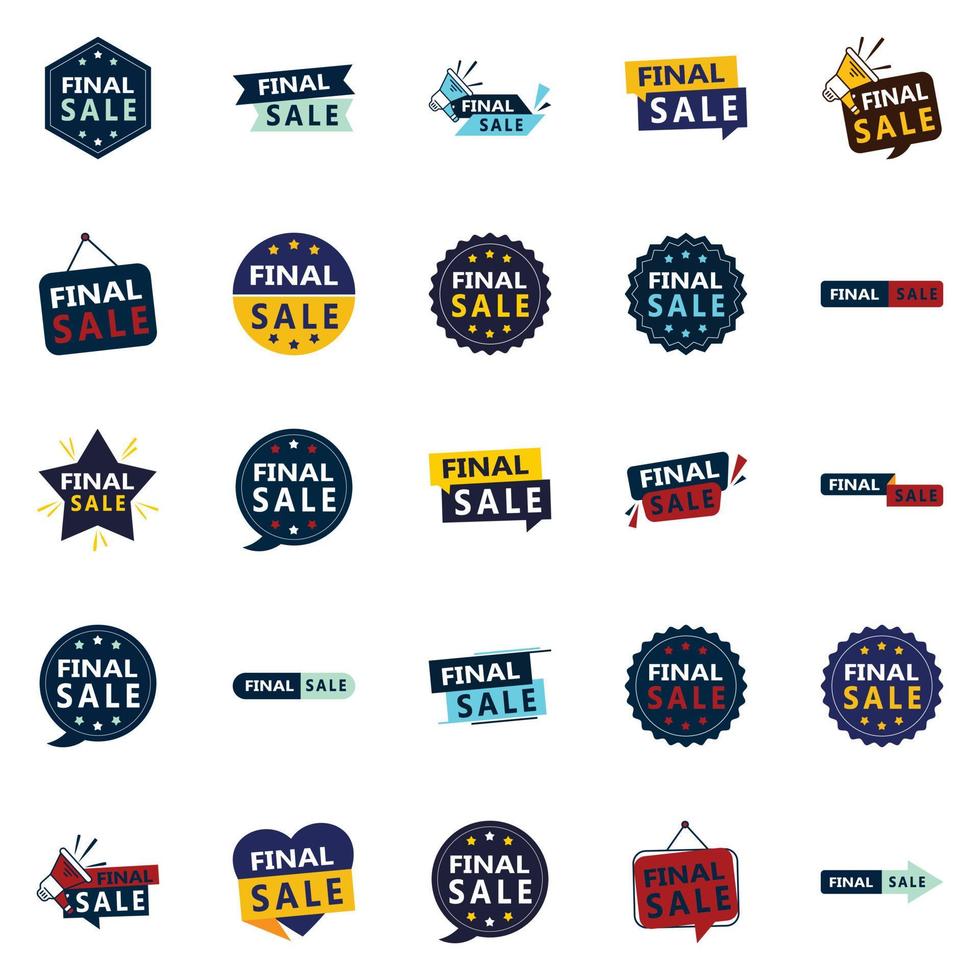 25 Final Sale Call-to-Action Enhancers for E-Commerce Websites vector