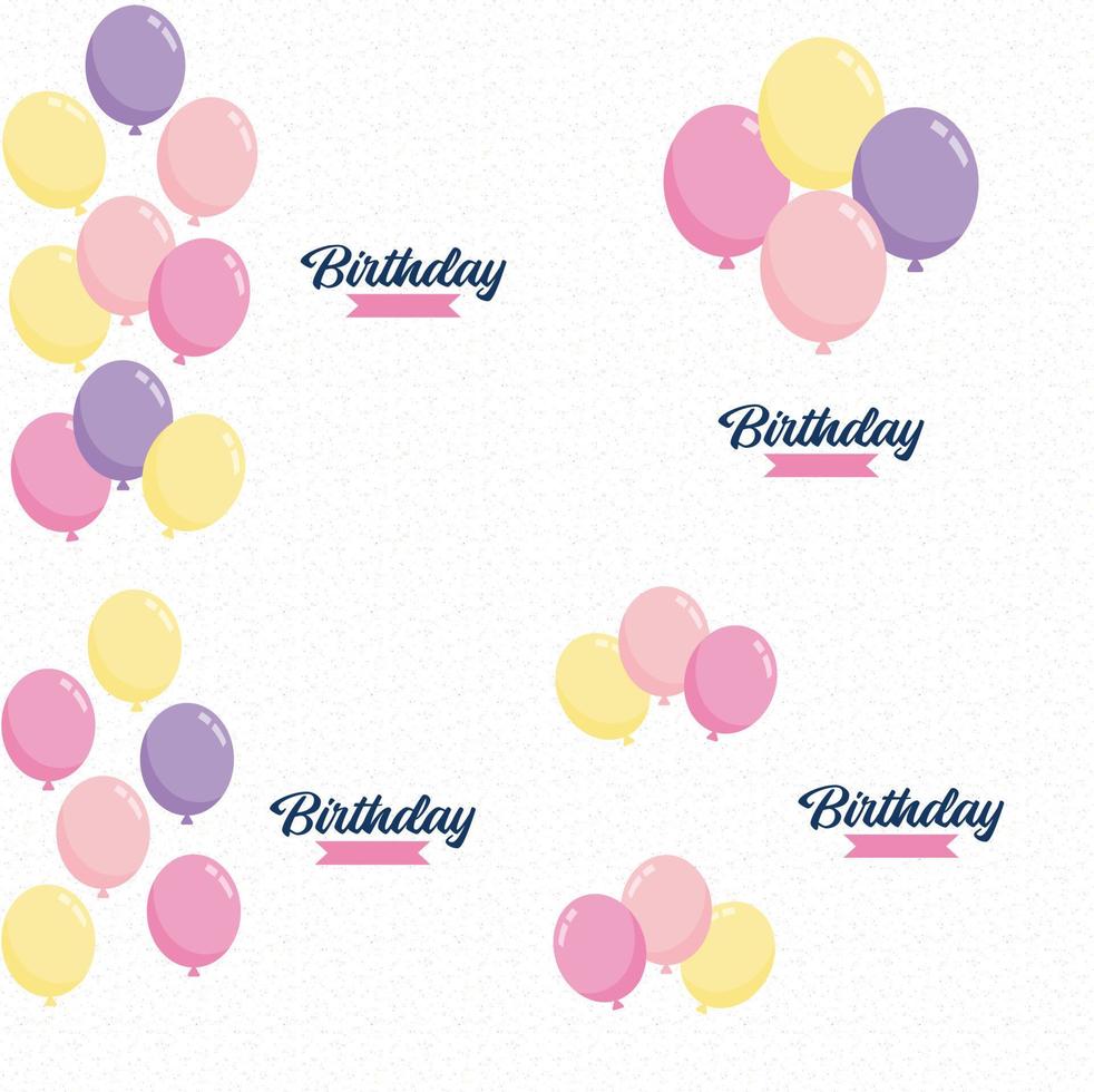 Happy Birthday written in glittery. metallic letters with a bokeh light effect in the background vector