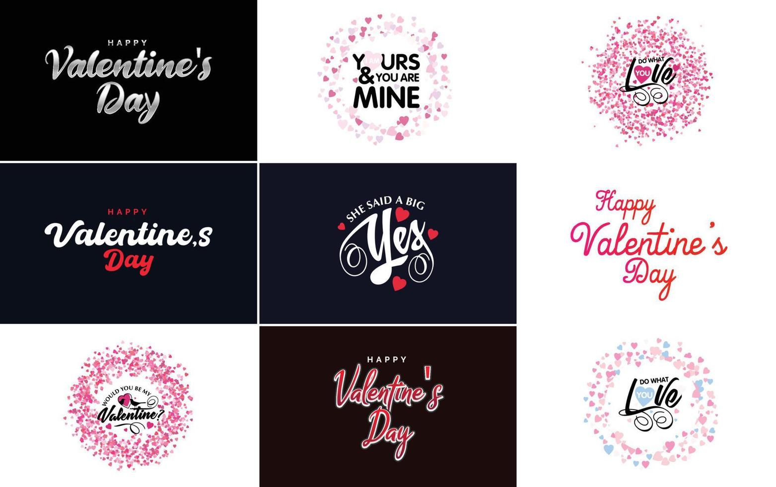 Love word art design with a heart-shaped gradient background vector
