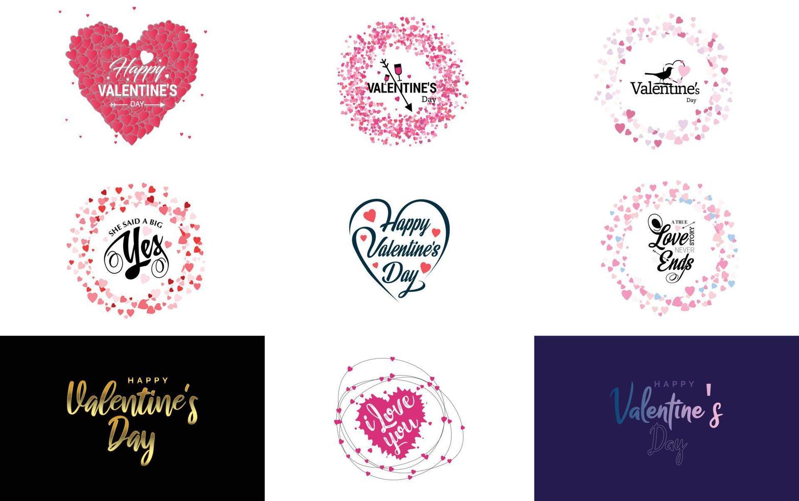 Be My Valentine Valentine's holiday lettering for greeting card vector