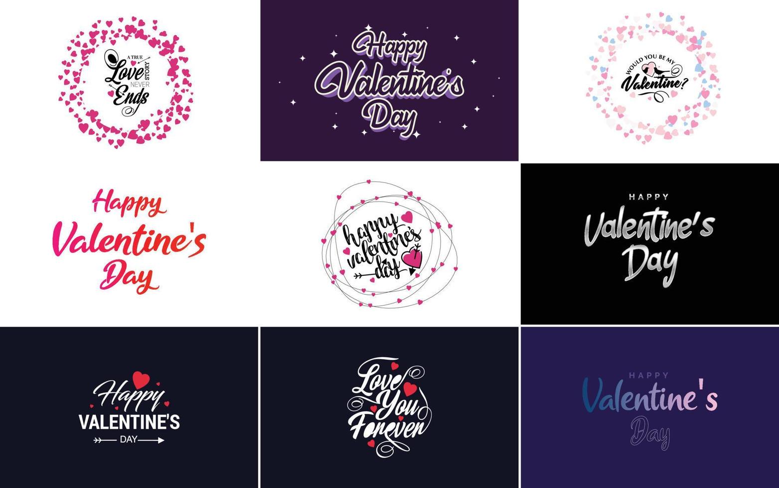 Be My Valentine lettering with a heart design. suitable for use in Valentine's Day cards and invitations vector