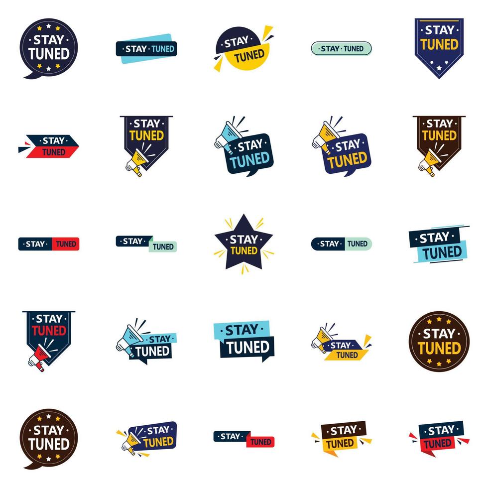 Stay Tuned 25 High quality vector designs for a premium and high end brand image