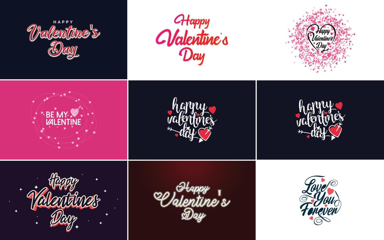 Sé mi letra de San Valentín con un diseño de corazón. adecuado para usar en tarjetas e invitaciones del día de san valentín vector