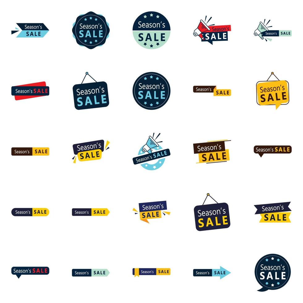 25 High-Converting Season Sale Graphic Elements for Email Marketing vector