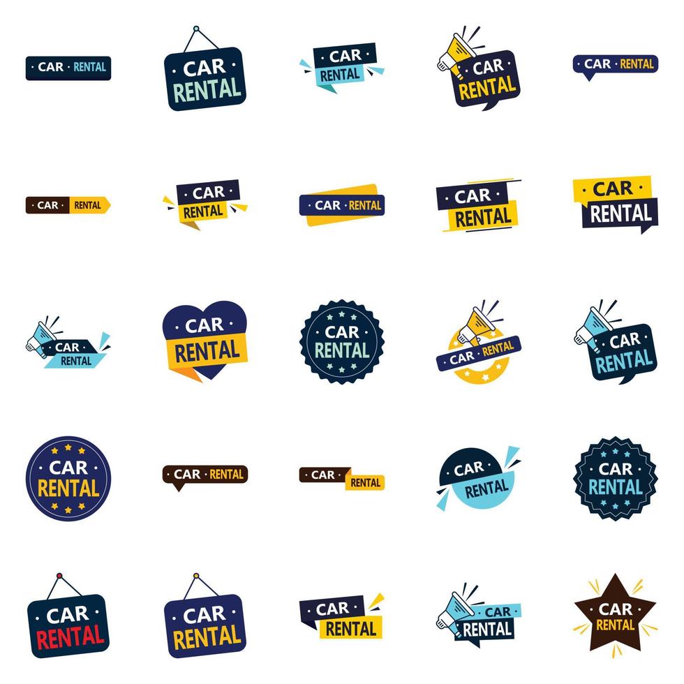 25 Fresh vector designs for a new look in your car rental branding