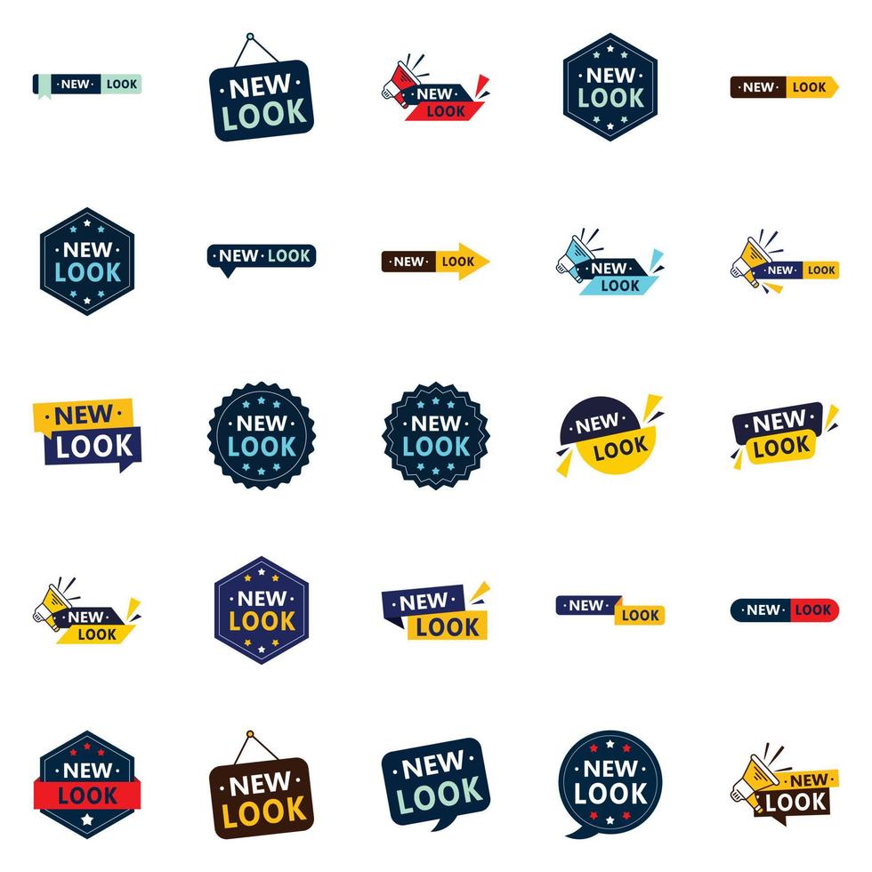 New Look 25 unique vector elements to revamp your branding